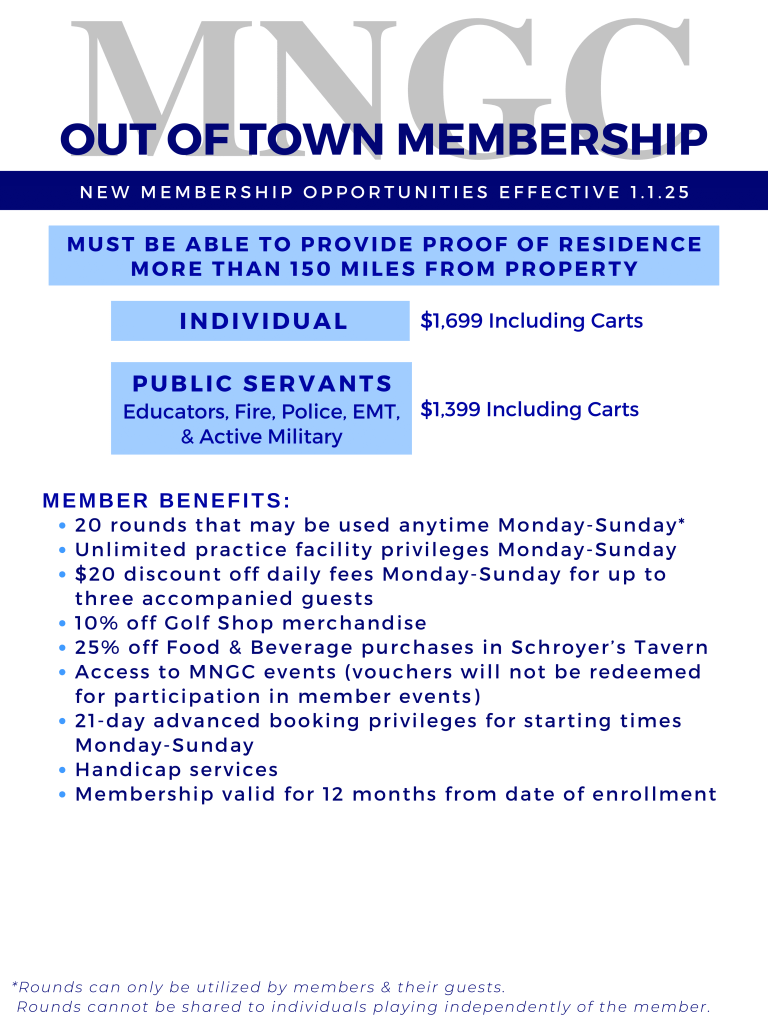 Out of Town Membership